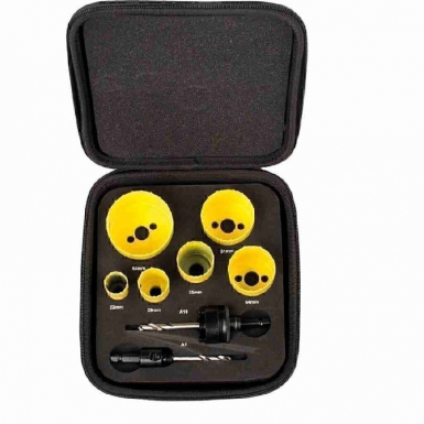 SET OF 6 FAST CUT DRILL BITS D22 TO D67 + ACCESSORIES - MULTIPROFESSIONS / ELECTRICIANS. DIAYTAR NIGERIA: Bringing quality products to your doorstep at prices that won't break the bank.