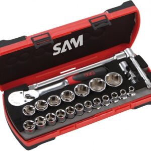 BI-MATERIAL BOX OF 23 1/2" TOOLS AND ACCESSORIES WITH CONSTRUCTION RATCHET. DIAYTAR NIGERIA: Where affordability meets reliability with thousands of products delivered promptly.