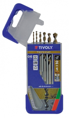 CLIPSTER BOX 6 DRILL BITS 2IN1 WOOD METAL HSS Ø 2 - 3 - 4 - 5 - 6 - 8 MM. DIAYTAR NIGERIA: Where shopping meets satisfaction with affordable prices and delivery within 8 days.