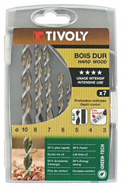 BOX OF 7 GREEN-TECH WOODEN DRILLS - Ø 3 TO 10 MM. DIAYTAR NIGERIA delivers on our promise of variety, affordability, and prompt nationwide service.
