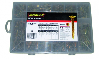 ROCKET BOX 12 WOODEN & CHIPBOARD CASES 1000 SCREWS. Experience the joy of convenient shopping with DIAYTAR NIGERIA's vast selection and quick delivery service.