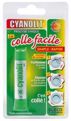 GREEN CYANOLIT GLUE - HARD MATERIALS - ULTRA FAST SETTING 2 TO 5 SEC. - 2 G. DIAYTAR NIGERIA: Where shopping meets satisfaction with affordable prices and delivery within 8 days.