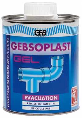 GEBSOPLAST GLUE FOR RIGID PVC - 1 L BOX + BRUSH - DRAIN / PRESSURE. DIAYTAR NIGERIA: Your affordable shopping destination with thousands of products delivered in days.