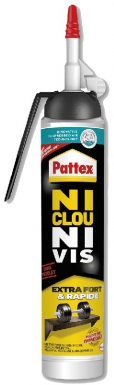 PATTEX NAIL-FREE, SCREW-FREE, POWERFUL FIXING GLUE MASTIC - MULTI-MATERIALS - 250 ML CARTRIDGE - WITHOUT GUN. DIAYTAR NIGERIA brings online shopping to every Nigerian with affordable prices and reliable shipping.