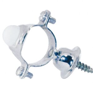 FIXING COLLAR FOR FLUSH TUBE Ø 32 - CHROME - WITH RUBBER STOPPER.. DIAYTAR NIGERIA: Where affordable online shopping meets reliable delivery across Nigeria.