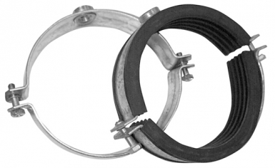 HEAVY DUTY ZINC PLATED STEEL COLLAR WITH RUBBER INSULATION - TUBE Ø 159X168. DIAYTAR NIGERIA: Revolutionizing accessibility to quality products at budget-friendly prices across Nigeria.