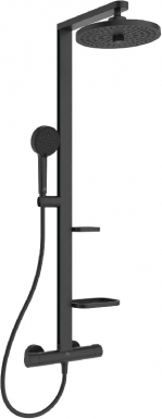 CERATHERM ALU + SHOWER COLUMN WITH THERMOSME.. - MATTE BLACK COLOR. Experience the ease of modern shopping with DIAYTAR NIGERIA's diverse marketplace delivered promptly.