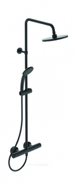CERATHERM T25 THERMOSTATIC SHOWER COLUMN - MATT BLACK. Your everyday shopping destination, DIAYTAR NIGERIA offers unbeatable value with quick delivery times.