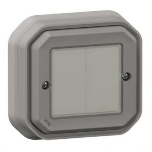WIRELESS, BATTERY-FREE DUAL CONTROL SELF-E WATERPROOF PLEXO WITH NETATMO IP55 FOR LIGHTING AND SOCKETS - COMPLETE GREY. Experience the power of choice with DIAYTAR NIGERIA's extensive catalog delivered within the week.
