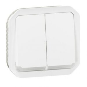 WATERPROOF DOUBLE CONTROL TO ACHIEVE 3 LIGHT FUNCTIONS PLEXO IP55 IK08 WITH WHITE FINISH TRIM. DIAYTAR NIGERIA brings the market to your fingertips with affordable prices and prompt delivery service.