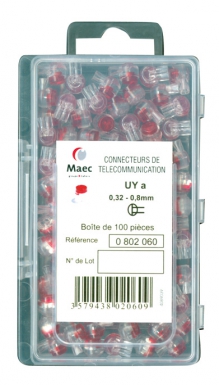 UY A RED CONNECTOR Ø OF THE COND. 0.8 TO 0.32 MM BOX OF 100 P. Your complete retail destination, DIAYTAR NIGERIA combines extensive variety with prompt delivery.