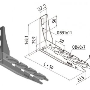 UNIVERSAL WALL CONSOLE FOR BFR BRN LG.150 MM LOAD 112 DAN. DIAYTAR NIGERIA: Revolutionizing accessibility to quality products at budget-friendly prices across Nigeria.