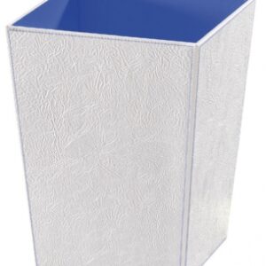 WASTE BIN - ECOPELLE - 23 X 23 X H 30 CM - LEATHER AND SYNTHETIC FABRICS - WOODEN STRUCTURE - BLACK. DIAYTAR NIGERIA: Where smart shoppers find everything they need at prices they can afford.