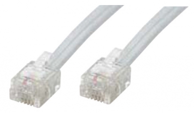RJ11 MALE / RJ11 MALE CORD - ADSL HIGH SPEED - LG. 5.00 M - WHITE COLOR. DIAYTAR NIGERIA: Redefining e-commerce with affordable prices and reliable nationwide shipping.