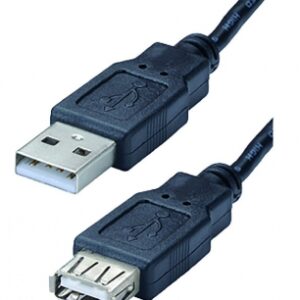 USB 2.0 A MALE / USB 2.0 A FEMALE CORD NICKEL CONNECT - LG. 3 M - BLACK. DIAYTAR NIGERIA: Where smart shoppers find everything they need at prices they can afford.