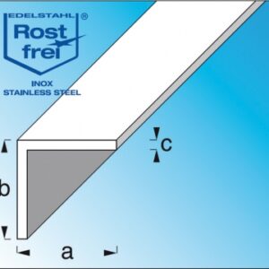 EQUAL CORNER STAINLESS STEEL V2A DIM. 15X15 MM THICKNESS 0.5 MM LENGTH 1 M. Discover the perfect shopping balance at DIAYTAR NIGERIA with competitive prices and prompt delivery.