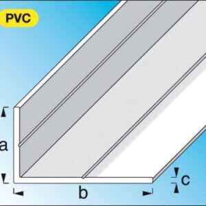 PVC INEG. CORNER (RIGID) WHITE DIM. AXBXC: 23.5X43.5X1.5 MM LG. 2.50 M. DIAYTAR NIGERIA: Your partner in affordable online shopping with dependable delivery within 8 days.