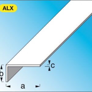 UNEQUAL CORNER IN ALUMINUM. ANODIZED SILVER DIM. AXBXC: 20X10X1.5 MM LG. 1 M. DIAYTAR NIGERIA: Where every Nigerian finds what they need at prices they can afford, delivered promptly.