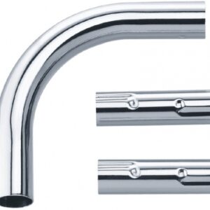 ELBOW AND 2 ASSEMBLY SLEEVES FOR ELBOW BAR - SECTION 20X0.7 MM - CHROME NICKEL-PLATED BRASS. Shop efficiently with DIAYTAR NIGERIA, offering thousands of products at unbeatable prices delivered promptly.