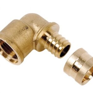 BRASS TERMINAL ELBOW FEMALE OUTLET - TUBE Ø 16 - 15 X 21. DIAYTAR NIGERIA: Where every shopping need is met with affordable prices and reliable 5-8 day delivery.