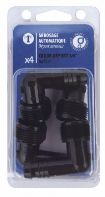 SPRINKLER OFFSET ELBOWS (TURBINE) 3/4" - BLISTER PACK OF 4 PIECES. Shop with confidence at DIAYTAR NIGERIA, offering extensive product variety with nationwide delivery.