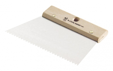 FLOOR GLUE KNIFE - PEFC BEECH WOOD HANDLE - VARNISHED STEEL BLADE WITH NORMAL TOOTH (FOR 450 TO 550GR/M2) - 12 CM. DIAYTAR NIGERIA: Empowering Nigerians with access to affordable products delivered within 8 days.