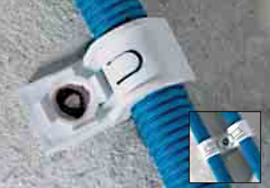 SINGLE PLASTIC HOOK SPIT P-CLIP Ø 20 - FOR FLOOR DUCTS - BOX OF 100. DIAYTAR NIGERIA: Making quality accessible to all Nigerians with affordable prices and quick delivery.
