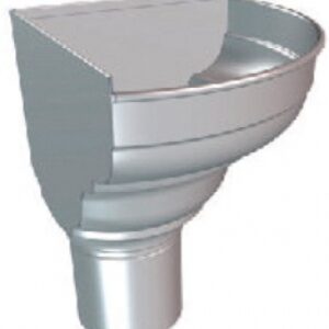 1/2 ROUND CORNER BOWL Ø 80 FOR 25 GUTTER - ZINC. Your everyday shopping solution, DIAYTAR NIGERIA offers variety and value delivered within 8 days.