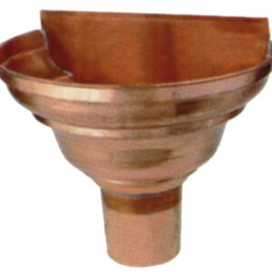 1/2 ROUND BOWL WITH FRONT Ø 80 FOR 25 GUTTER - COPPER. DIAYTAR NIGERIA: Making online shopping accessible to all Nigerians with our affordable platform.