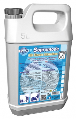 SOPROMODE DISINFECTION - FLOORS AND SURFACES - WHITE FLOWER SCENT - 5 L. DIAYTAR NIGERIA brings a world of products to your fingertips with affordable prices and quick delivery.