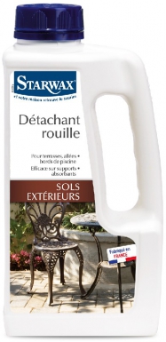 RUST STAIN REMOVER FOR EXTERIOR FLOORS - ON STONES, PAVING STONES, TERRACE SLABS, TILES, POOL SIDEWALK - CONCENTRATED FORMULA - 1 L. Shopping made simple with DIAYTAR NIGERIA's vast selection and budget-friendly nationwide delivery.