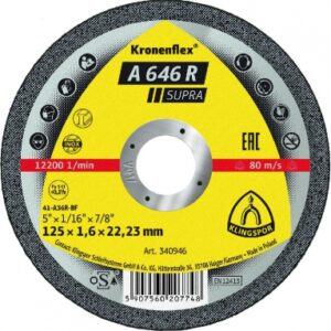 A 646 R CUTTING DISC FOR METALS, Ø 125 X 1.6 MM. DIAYTAR NIGERIA: Revolutionizing accessibility to quality products at budget-friendly prices across Nigeria.