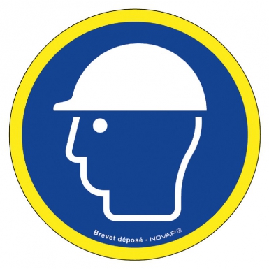 "HELMET WEARING MANDATORY" DISC, WHITE DESIGN, BLUE BACKGROUND / FLUORESCENT BORDER, Ø 300 MM. DIAYTAR NIGERIA: Your partner in affordable shopping with nationwide delivery in just 5-8 days.