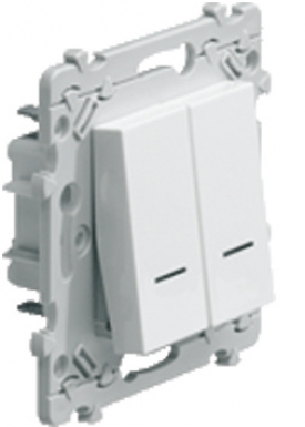 DOUBLE PUSH BUTTON WITH INDICATOR LIGHT 10A 250 V SANVIS CONNECTION - PURE WHITE COLOR. Your budget-friendly online marketplace, DIAYTAR NIGERIA delivers a world of products in just 5-8 days.