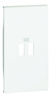 LIVING NOW TRIM COVER FOR 2 MODULE USB CHARGERS - WHITE. DIAYTAR NIGERIA: Making quality products accessible to all Nigerians at affordable prices.