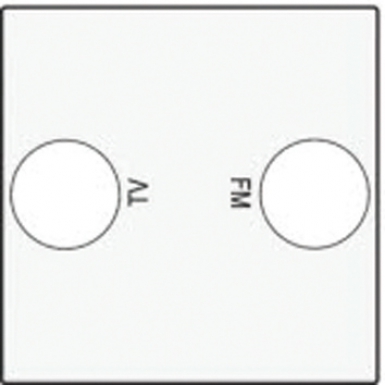 TRIM COVER FOR 2 COAXIAL TV + FM SOCKETS WHITE FINISH. DIAYTAR NIGERIA redefines convenience with our vast product selection and swift nationwide delivery.