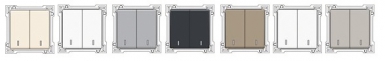TRIM COVER FOR DOUBLE TWO-WAY SWITCH WITH INDICATOR LIGHT STEEL WHITE FINISH. DIAYTAR NIGERIA: Where affordability and variety meet with convenient delivery within 8 days.