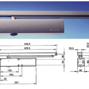 TS 5000 RACK DOOR CLOSER WITHOUT ARM GHE OR DTE 1400 MAXI DOOR SILVER. DIAYTAR NIGERIA makes online shopping accessible with our comprehensive platform and prompt delivery service.