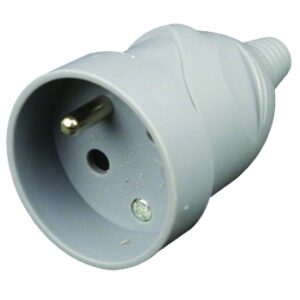 STANDARD FEMALE PLUG 2 P+T - 16A - RIGHT OUTPUT - GREY. Your complete shopping solution, DIAYTAR NIGERIA delivers variety and value within the week.