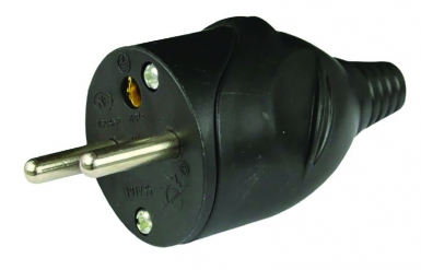 STANDARD MALE PLUG 2 P+T - 16A - RIGHT OUTPUT - BLACK. Shop confidently with DIAYTAR NIGERIA, offering affordable prices and reliable delivery within a week.