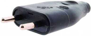 STANDARD MALE PLUG 6A - 2 POLE - BLACK. DIAYTAR NIGERIA provides endless shopping possibilities with affordable prices and prompt delivery service.