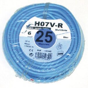 RIGID WIRE HO7V-R BARE COPPER CORE WIRED 6 MM2 RED - ROLL 25 M. DIAYTAR NIGERIA brings the marketplace to every Nigerian home with affordable prices and quick delivery.
