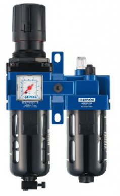 FILTER REGULATOR LUBRICATOR 2 BLOCKS WITH PRESSURE GAUGE AND FIXING (UNDER BOX) - FLOW RATE 2800 L/MIN - PRESSURE GAUGE 0 TO 16 BAR. DIAYTAR NIGERIA: Where convenience meets affordability with delivery across Nigeria in under 8 days.