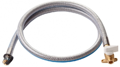 UNIGAZ STAINLESS STEEL NATURAL GAS FLEXIBLE HOSE + NON-REMOVABLE ROAI TAP - LENGTH 1.5 M - UNLIMITED DURATION. DIAYTAR NIGERIA: Bringing quality products to every Nigerian home at prices everyone can afford.