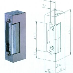12V REVERSIBLE ELECTRIC STRIKE WITH TRANSMISSION + MANUAL LOCKING. DIAYTAR NIGERIA: Your gateway to affordable shopping with thousands of products delivered nationwide.