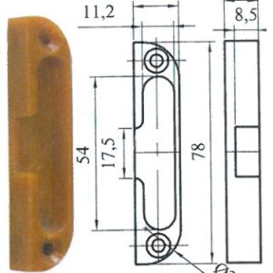 MAP 87 MORTISE CREMONE STRIKE - FOR ROLLERS - AKULON - HXLXE: 78X16X12. Experience hassle-free shopping with DIAYTAR NIGERIA's user-friendly platform and prompt delivery service.