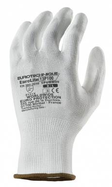EUROLITE 13P100 POLYESTER WHITE GLOVES J13 WHITE PU COATED PALM - SIZE 9. DIAYTAR NIGERIA: Your trusted partner for affordable online shopping with reliable delivery timeframes.