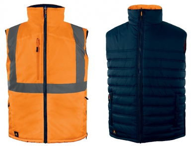 FIDJI3HV HIGH VISIBILITY REVERSIBLE SLEEVELESS VEST FLUO ORANGE-NAVY BLUE - SIZE M. Unlock endless possibilities with DIAYTAR NIGERIA's affordable marketplace and reliable delivery service.