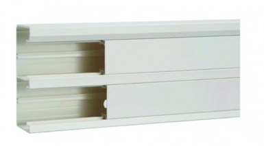 2 COMPARTMENT CHUTE GBD 50X130 DIRECT CLIP 45 MM PURE WHITE DIM. HXLXP: 54X2000X134 MM. DIAYTAR NIGERIA connects desires with reality through affordable prices and reliable delivery service.