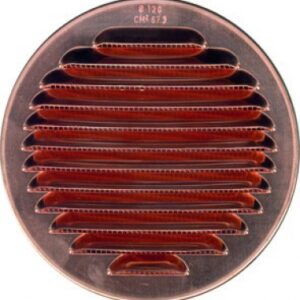 ROUND RECESSED AIR GRILLE WITH Louvered Louvered Screens, Copper, Ø 100 MM, THICKNESS 55 MM, S=36 CM2. Experience the ease of one-stop shopping with DIAYTAR NIGERIA's diverse catalog and nationwide delivery.